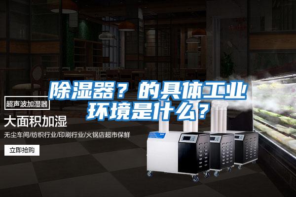 除濕器？的具體工業(yè)環(huán)境是什么？