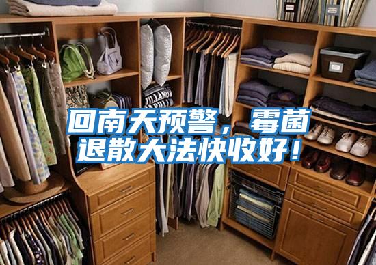 回南天預警，霉菌退散大法快收好！