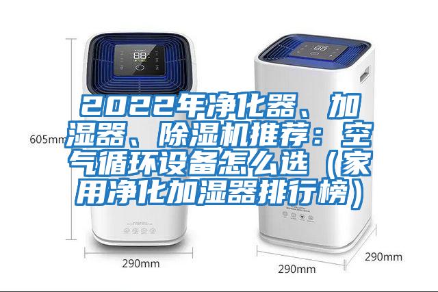 2022年凈化器、加濕器、除濕機推薦：空氣循環設備怎么選（家用凈化加濕器排行榜）