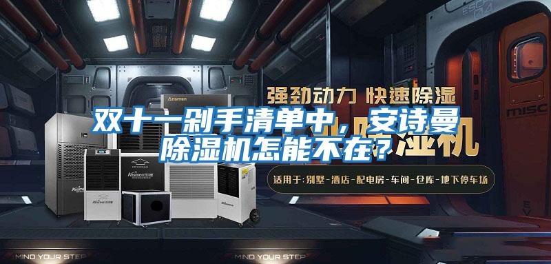 雙十一剁手清單中,安詩曼除濕機怎能不在?