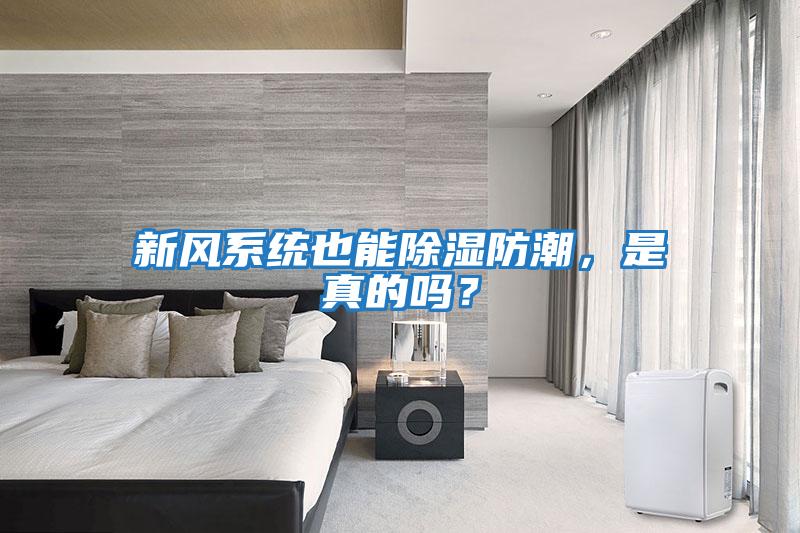 新風系統也能除濕防潮，是真的嗎？