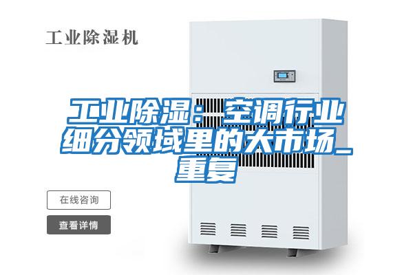 工業(yè)除濕:空調(diào)行業(yè)細(xì)分領(lǐng)域里的大市場_重復(fù)