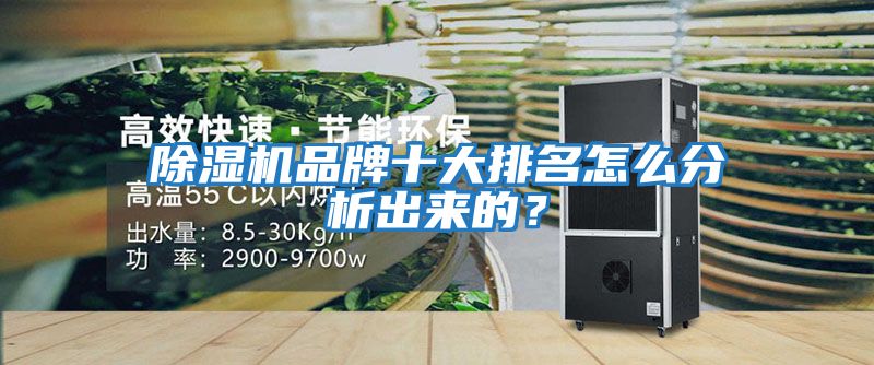 除濕機品牌十大排名怎么分析出來的？