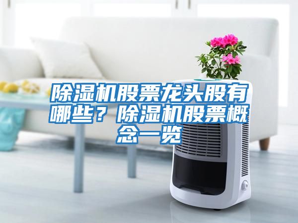 除濕機股票龍頭股有哪些？除濕機股票概念一覽