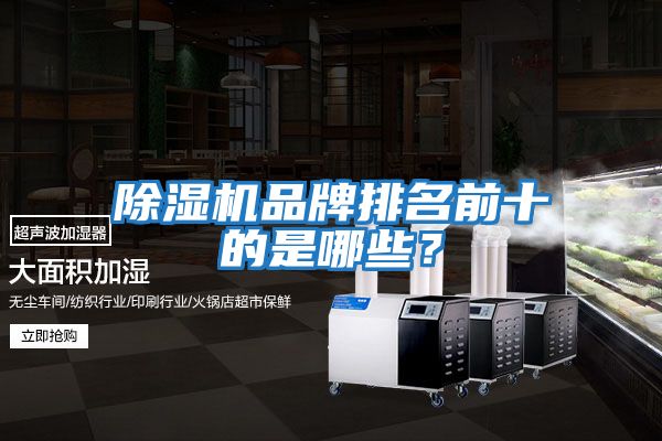 除濕機品牌排名前十的是哪些？