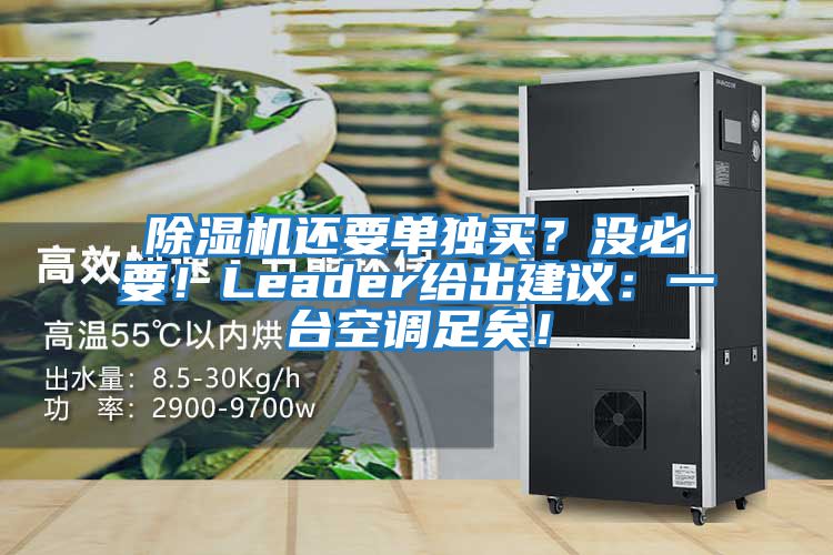 除濕機還要單獨買？沒必要！Leader給出建議：一臺空調足矣！